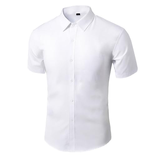 Generisch Herren Hemd Kurzarm Baumwolle Businesshemd Bügelleicht Kentkragen Regular Fit Sommerhemd Freizeithemd Unifarben Basic Elegant Business Herrenhemd Generisch Herren Hemd Kurzarm Baumwolle Businesshemd Bügelleicht Kentkragen Regular Fit Sommerhemd Freizeithemd Unifarben Basic Elegant Business Herrenhemd von Generisch