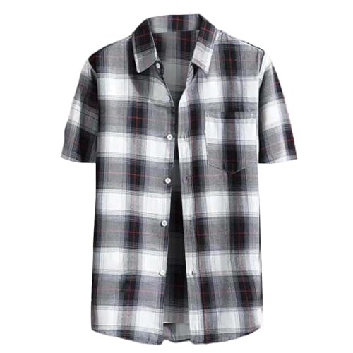 Generisch Herren Hemden Kurzarm Lässiges Sommerliches Herrenhemd Mit Streifenmuster Und Einreihigem Kurzen Ärmeln Leicht Atmungsaktiv Hemd Hellblau Leicht Oberteile Poloshirt Herren Kurzarm Generisch Herren Hemden Kurzarm Lässiges Sommerliches Herrenhemd Mit Streifenmuster Und Einreihigem Kurzen Ärmeln Leicht Atmungsaktiv Hemd Hellblau Leicht Oberteile Poloshirt Herren Kurzarm von Generisch