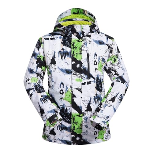 Generisch Herren Jacke Winter,Skijacke Herren:Winterjacke 3 in 1 4xl Arbeitsjacke Snowboardjacke Wasserdicht Winter Jacke Schwarz Softshelljacke Wanderjacke Warme Herrenjacke Reduziert von Generisch