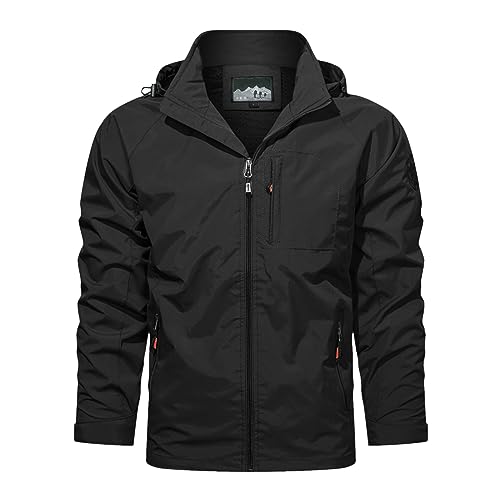 Generisch Herren Jacket Langarm Übergangsjacke Cargo Jacke Männer Bomberjacke Leichte Sportjacke mit Reiwßverschluss Outdoorjacke Klassischem Winterjacke mit Stehkragen mit Taschen Generisch Herren Jacket Langarm Übergangsjacke Cargo Jacke Männer Bomberjacke Leichte Sportjacke mit Reiwßverschluss Outdoorjacke Klassischem Winterjacke mit Stehkragen mit Taschen von Generisch