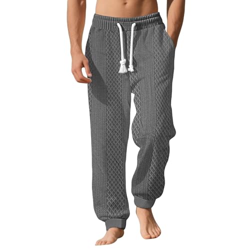 Generisch Herren Jogginghose Baumwolle Atmungsaktive Laufhosen Trainingshose Lang Sporthose Fitness Trainingshose Jogger Sweatpants Casual Regular Fit Freizeithose Mit Taschen von Generisch