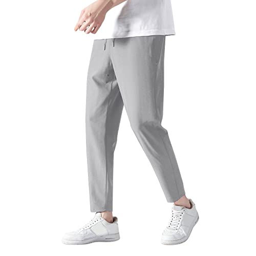 Generisch Herren Jogginghose Baumwolle Sweathose Lange Atmungsaktiv Sporthose Klassische Trainingshose Jogginghose Herren extra lang Blaue Kurze Jogginghose Freizeithose Herren schwarz 4XL von Generisch