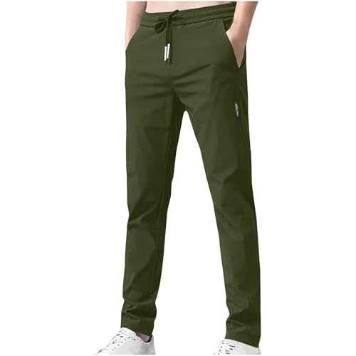 Generisch Herren Jogginghose Lang Sporthose Leichte Atmungsaktiv Trainingshose Fitness Freizeithose Sommer mit Taschen Sweatpants Jogginghosen Männer Streetwear Yogahose von Generisch