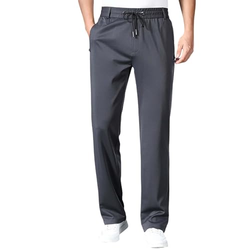Generisch Herren Jogginghose Sporthose Fitness Jogger Sweatpants Casual Freizeithose mit Zipper Taschen Regular Fit Sommerhose Lang von Generisch
