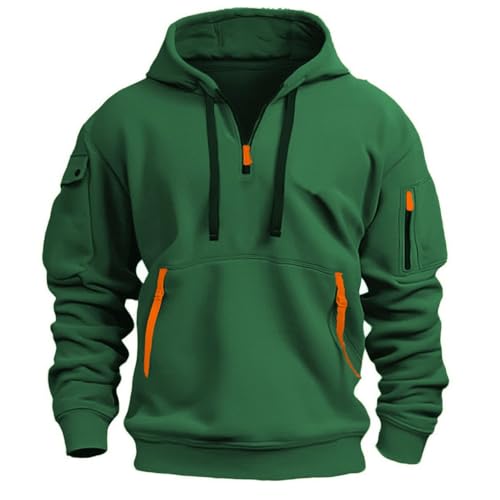 Generisch Herren Kapuzenpulli mit durchgehendem Reißverschluss (erhältlich in den Größen Big & Tall) Kapuzenshirt Herren Sportjacke Jungen 122 von Generisch