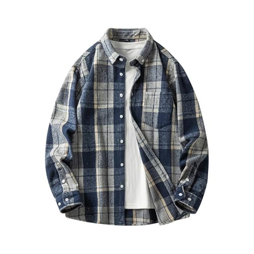 Generisch Herren Kariert Langarm Casual Button Down Freizeithemd Mit Brusttasche Normal Passform Herren-Hemd Slim-Fit Herren Hemden Langarm Hemd Slim Fit Herren Schwarz T Shirt Herren Lang Generisch Herren Kariert Langarm Casual Button Down Freizeithemd Mit Brusttasche Normal Passform Herren-Hemd Slim-Fit Herren Hemden Langarm Hemd Slim Fit Herren Schwarz T Shirt Herren Lang von Generisch