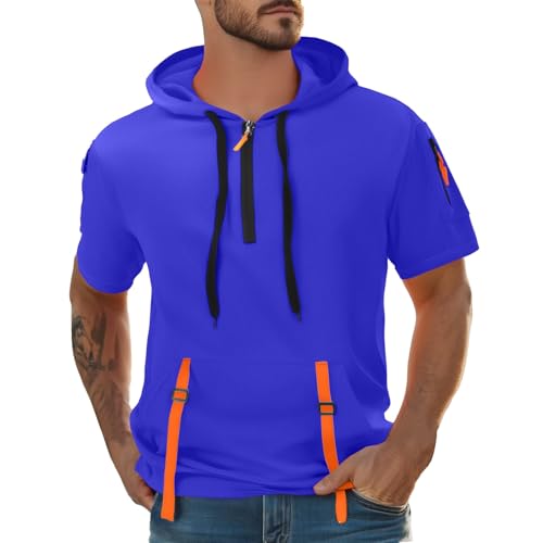 Generisch Herren Kurzarm Kapuzenpulli Freizeit Sweatshirt Einfarbig Kapuzenpullover mit Kordelzug Lässige T Shirts mits Taschen Hoodie Slim Fit Kordelzug Sweatshirt T Shirt mit Kapuze Basic Top Generisch Herren Kurzarm Kapuzenpulli Freizeit Sweatshirt Einfarbig Kapuzenpullover mit Kordelzug Lässige T Shirts mits Taschen Hoodie Slim Fit Kordelzug Sweatshirt T Shirt mit Kapuze Basic Top von Generisch