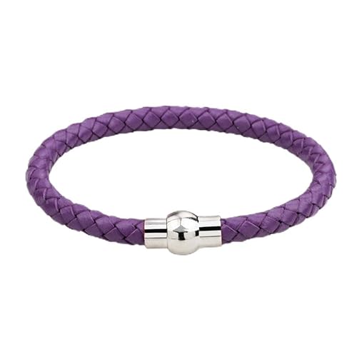 Generisch Herren Lederarmband, Handgewebtes Modisches Rindslederseil-Lederarmband Mit Magnetschnalle, Energieschmuck Für Männer Und Frauen, Blau Generisch Herren Lederarmband, Handgewebtes Modisches Rindslederseil-Lederarmband Mit Magnetschnalle, Energieschmuck Für Männer Und Frauen, Blau von Generisch