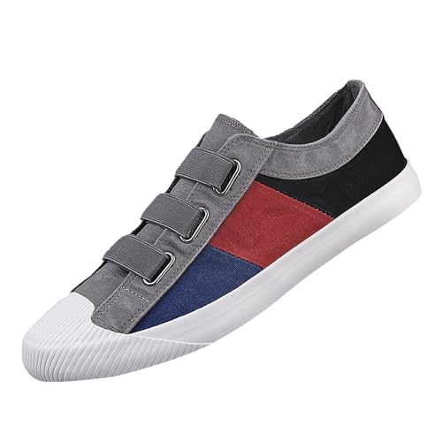 Generisch Herren Low-Top Canvas Sneaker, Männer Halbschuhe, Leichte Atmungsaktive Sportschuhe, Espadrilles Mokassins, Flache Slipper Slip on Loafer Weich Comfort Klassische Schuhe von Generisch
