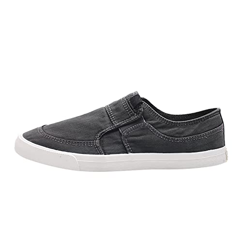 Generisch Herren Low-Top Canvas Sneaker, Männer Halbschuhe, Leichte Atmungsaktive Sportschuhe, Espadrilles Mokassins, Flache Slipper Slip on Loafer Weich Comfort Klassische Schuhe von Generisch