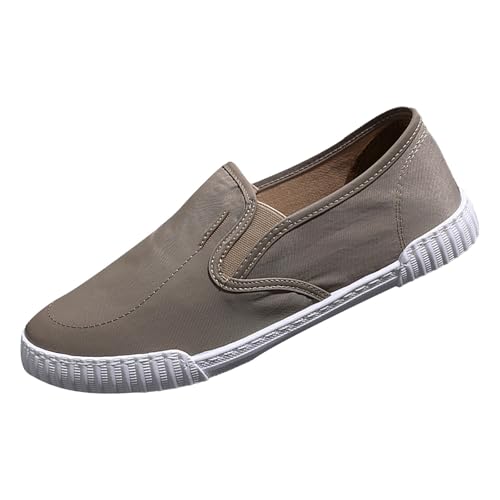 Generisch Herren Low-Top Canvas Sneaker, Männer Halbschuhe, Leichte Atmungsaktive Sportschuhe, Espadrilles Mokassins, Flache Slipper Slip on Loafer Weich Comfort Klassische Schuhe von Generisch