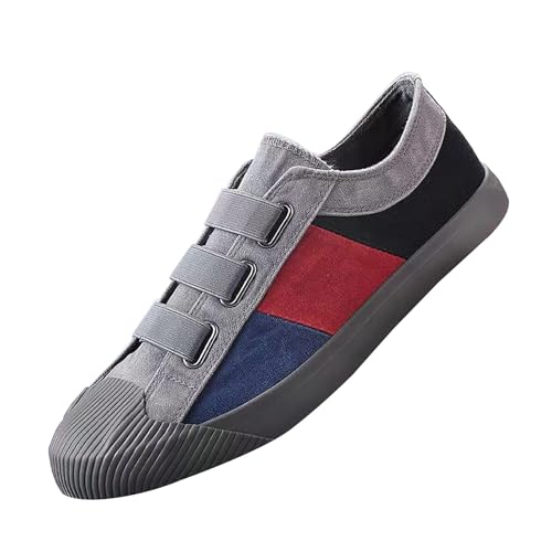 Generisch Herren Low-Top Canvas Sneaker, Männer Halbschuhe, Leichte Atmungsaktive Sportschuhe, Espadrilles Mokassins, Flache Slipper Slip on Loafer Weich Comfort Klassische Schuhe von Generisch