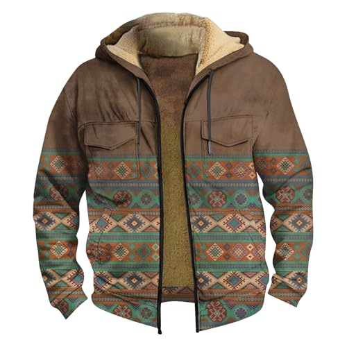 Generisch Herren Mantel, Moderne Arbeits Übergröße Black Friday Angebote 2024 Kurzmantel Herren Y2k Dicke Men Herrenjacke Übergangsjacke Warm Thermo Lang Jagdjacke Herren Gefütterte Wintermantel L von Generisch