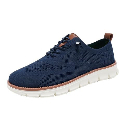 Generisch Herren Mesh Sneakers Oxfords Schnürschuhe Wearbreeze-Schuhe für Herren Breeze Urban Schuhe Ultrabequeme Casual Walking Schuhe Kleid Schuhe Mode Sneakers Walkingschuhe Sportschuhe von Generisch