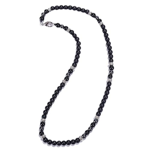 Generisch Herren-Perlenkette,Schwarze Matte Onyx-Perlen,Kette Aus Natürlichem Edelstein,Heilkristalle,Halskette für Männer,Handgefertigtes Schmuckgeschenk,50 Cm/20 Zoll,Schwarzer Hämatit Generisch Herren-Perlenkette,Schwarze Matte Onyx-Perlen,Kette Aus Natürlichem Edelstein,Heilkristalle,Halskette für Männer,Handgefertigtes Schmuckgeschenk,50 Cm/20 Zoll,Schwarzer Hämatit von Generisch