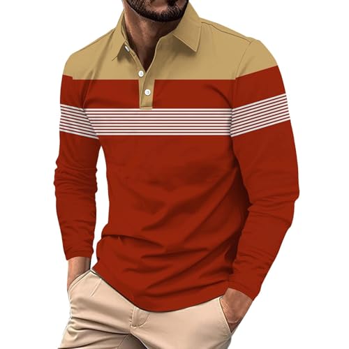 Generisch Herren Poloshirt Langarmshirt Pullover mit Polokragen Baumwolle Waffel T-Shirts V-Ausschnitt Sweatshirt Poloshirt Langarm Herren XXL Poloshirt Langarm Herren Generisch Herren Poloshirt Langarmshirt Pullover mit Polokragen Baumwolle Waffel T-Shirts V-Ausschnitt Sweatshirt Poloshirt Langarm Herren XXL Poloshirt Langarm Herren von Generisch
