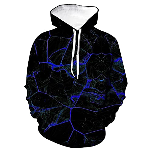 Generisch Herren Pullover, Basic Langarm Sweatjacke Pullover Hoodie Mit Taschen Pulli Dicker Hoodie Reißverschluss Sweatshirt Schwarz Hoddy for Black Hoodie Grün Hoodies (6XL, Royal Blue) von Generisch