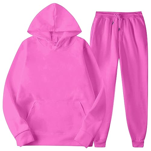 Generisch Herren Pullover,Gym Klamotten Herren,Kleidung Herren,Sport Anzug Herren,Trainingsanzug Fußball,Tracksuit Herren,Fitnes,Tracksuit Herren,Trainingsanzüge Herren(Hot Pink,Medium) von Generisch