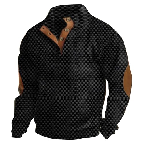 Generisch Herren Pullover Herren Patchwork Hoodie Langarm Jacquard Kaputzenpullover Farbblock Fleecejacke Dicker Pullover Herren Arbeit Pullover Herren Langarm Shirts Herren von Generisch