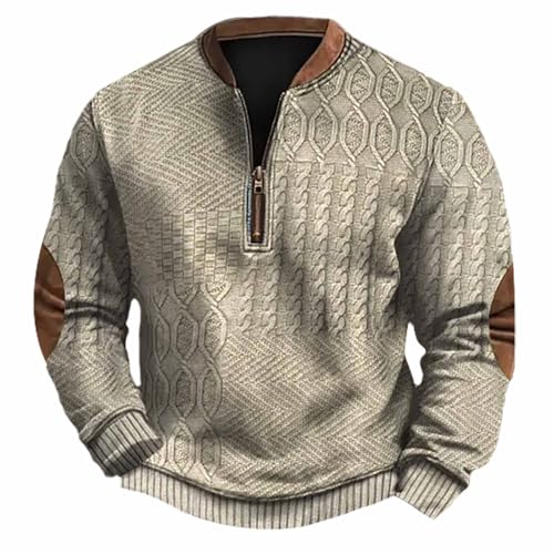 Generisch Herren Pullover Sweatshirt aus Bio Baumwolle (Gr. S XXL) Leichter Business Pulli French Terry Sweetshirts/Herren Dünne Sweatshirt Jacke Herren Pullover Für Herren von Generisch