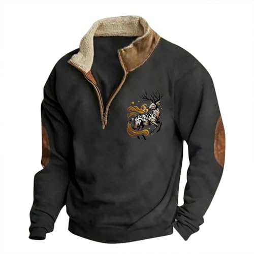 Generisch Herren Rollkragenpullover Zip Pullover Strickpullover Winterpullover Turtleneck Sweater Pulli Sweatshirts Für Männer Warme Pullover Herren Winter Herren Oberteil von Generisch