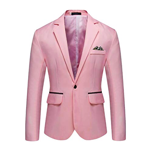 Generisch Herren Sakko Blazer Anzugjacke Herren Blazer Jackett Sakko Blazer Anzugjacke Herren Anzug Schwarz für Hochzeit Party Festlich von Generisch