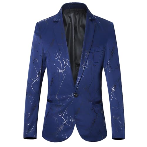 Generisch Herren Sakko Modern Sportlich Blazer Regular Fit 1 Knöpfe Freizeit Jackett Mode Anzugjacke Sakkos für Herren Hochzeit Business Anzugjacken Männer Anzüge Jacke Die Discounter Blau 4XL Generisch Herren Sakko Modern Sportlich Blazer Regular Fit 1 Knöpfe Freizeit Jackett Mode Anzugjacke Sakkos für Herren Hochzeit Business Anzugjacken Männer Anzüge Jacke Die Discounter Blau 4XL von Generisch