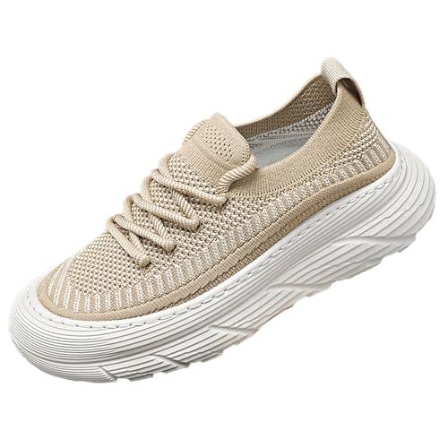 Generisch Herren Schuhe Extra Weit Turnschuhe Dicker Sohle Sneaker Schwarz Walkingschuhe Bequem Freizeitschuhe rutschfest Sportschuhe Breite Füße Trainerschuhe Slip-On-Sicherheits Joggingschuhe von Generisch