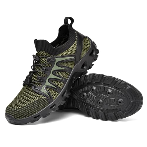 Generisch Herren Schuhe Sportschuhe rutschfest Sohle Wanderstiefel Mesh Atmungsaktiv Schuhe Sneaker Als Stylische Basketballschuhe Walking Shoe Leicht Trekkingschuhe Wanderschuhe Sportschuhe von Generisch
