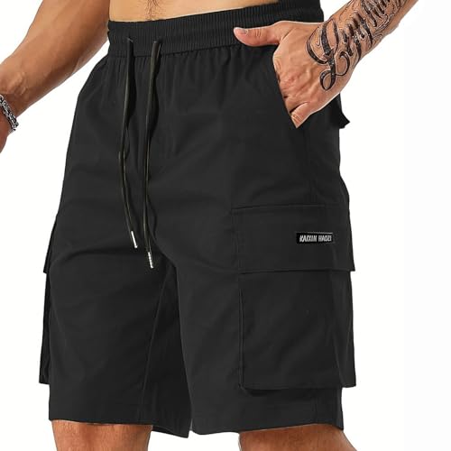 Generisch Herren Short Outdoor Chino Taschen Baggy Deals of The Day, Stretch Mann Camouflage Surf Trekking Wander Army Kurze Wanderhose Long Cargoshorts Herren 3XL von Generisch