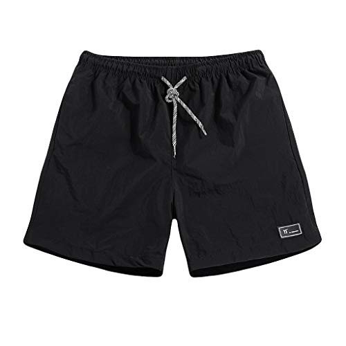 Generisch Herren Shorts Kurz Dünn Gym Shorts Blau Sommer-Shorts mit Kordelzug Sport-Shorts Elastische Taille Radhose Schnell Trocknend Activewear Jogginghose Atmungsaktiv Basketball Shorts von Generisch