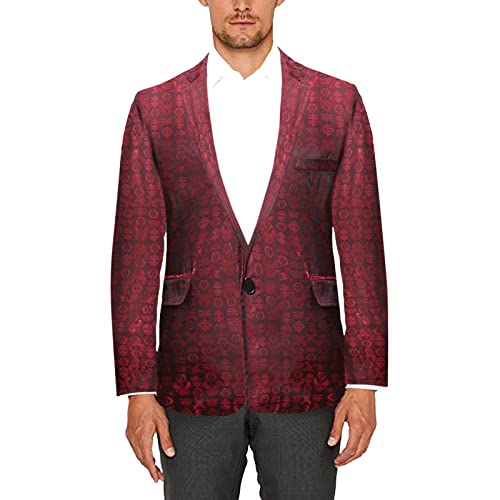 Generisch Herren Slim Fit Sakko Blazer Anzugjacke Anzug Jacke Herren Blazer Jacke Herren Samt Schwarzer Anzug Herren Herren Sakko Regular Fit XXL Schwarz für Freizeit Blazer Sportsakko von Generisch