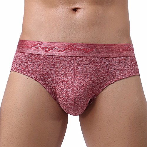 Generisch Herren Slip Boxer Mit Beutel Herren Unterhosen Mit Separatem Beutel Bequeme String Bulge Enhancing Pouch Baumwolle Atmungsaktive Slips Sommer Tanga Low Rise von Generisch