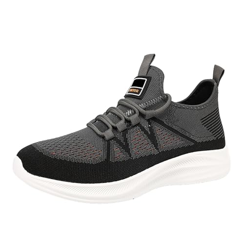 Generisch Herren Sneaker Atmungsaktive Sportlaufschuhe für Freizeitsport Leichte Schuhe Ideal für Fitness Alltag (Black, 45) von Generisch