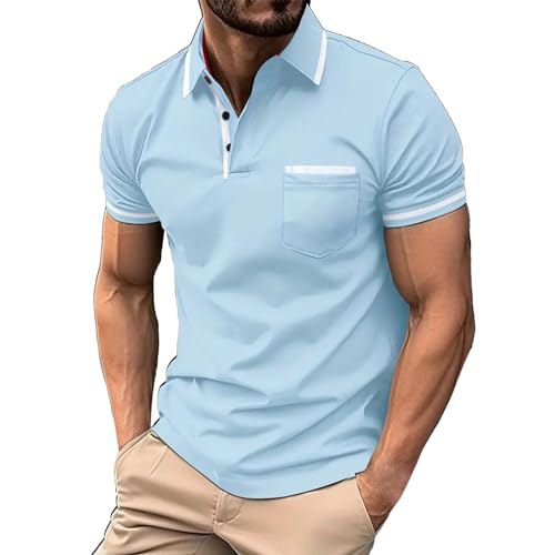 Generisch Herren Sommer T-Shirt Polo Kragen Slim Fit Baumwolle-Anteil Basic schwarzes Männer Poloshirts Longsleeve-Sweatshirt Kurzarm Weißes Kurzarmshirts lang Poloshirts FüR Herren Kurzarm Generisch Herren Sommer T-Shirt Polo Kragen Slim Fit Baumwolle-Anteil Basic schwarzes Männer Poloshirts Longsleeve-Sweatshirt Kurzarm Weißes Kurzarmshirts lang Poloshirts FüR Herren Kurzarm von Generisch