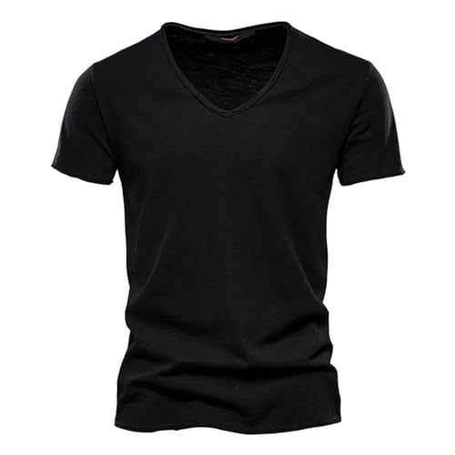 Generisch Herren Sommer T-Shirt Rundhals-Ausschnitt Slim Fit Baumwolle-Anteil Moderner Männer T-Shirt Crew Neck O-Neck/V-Neck Hoodie-Sweatshirt Kurzarm T-Shirt Herren Pack T-Shirt Herren Schwarz Generisch Herren Sommer T-Shirt Rundhals-Ausschnitt Slim Fit Baumwolle-Anteil Moderner Männer T-Shirt Crew Neck O-Neck/V-Neck Hoodie-Sweatshirt Kurzarm T-Shirt Herren Pack T-Shirt Herren Schwarz von Generisch