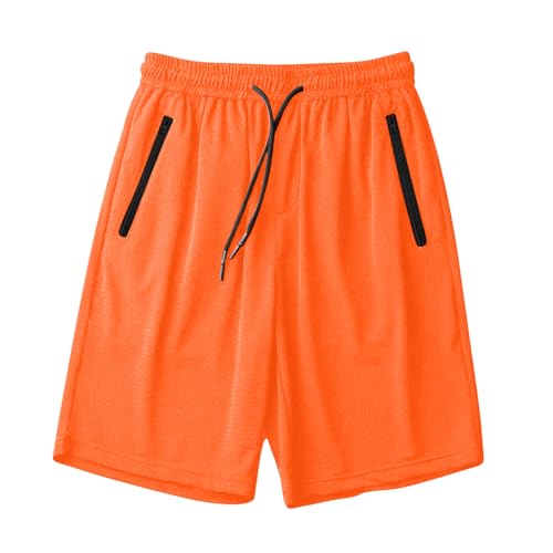 Herren Sport Shorts Schnell Trocknend Sporthose Kurze Hose Atmungsaktive Gym Fitness Funktionsshorts mit Reißverschlusstasch und Elastische Taille Jogginghose Trainingshose Laufhose Sommer von Generisch