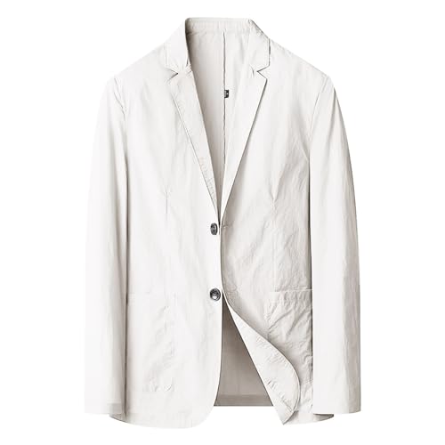 Generisch Herren Sportlich Freizeit Blazer Business Sakko Anzugjacke 1 Knöpfe Einfarbig Regular Fit Sakkos Für Herren Schwarzes Sakko Herren Regular Fit Anzüge Für Herren 4Xl von Generisch