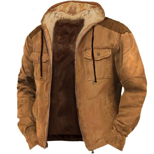 Generisch Herren Steppjacke in Daunenjacken-Optik | Winterjacke Übergangsjacke Herren Bomberjacke Herren HolzfäLler Hemd Kariert Thermo GefüTtert Jacke Flanell Fleece Softshelljacke Herren Winter 5Xl von Generisch