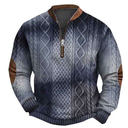 Generisch Herren Sweatshirt Raglan Sweat Langarm Crew Neck Basic College Sweatjacke Casual Colourblock Knitted Sweater Sweatshirt Weste Herren Ohne Kapuze Men's Sweaters & Sweatshirts von Generisch