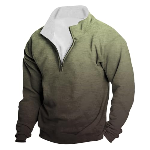 Generisch Herren Sweatshirts Rundhalsausschnitt Relaxed Fit Herren Basic Sweater Sweatshirt für Herren Sweatshirt Herrenpullover Strickjacke Herren 100% Wolle Fleece Pullover Herren wandern von Generisch