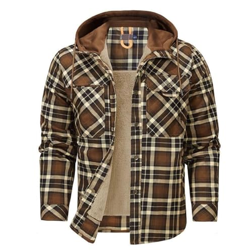 Generisch Herren Thermohemd Hemd Winterjacke Schützendem Innenfutter Holzfällerhemd Arbeitshemd Tunnelzug mit Kapuze Winter Flanellhemd Langarm Generisch Herren Thermohemd Hemd Winterjacke Schützendem Innenfutter Holzfällerhemd Arbeitshemd Tunnelzug mit Kapuze Winter Flanellhemd Langarm von Generisch