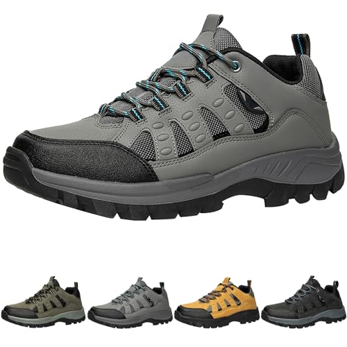 Generisch Herren Wanderschuhe wasserdichte Trail Running Trekkingschuhe rutschfeste VerschleißFeste StraßEnlaufschuhe Outdoorschuhe FüR Wandern Camping Schlupfschuhe Sicherheitsschuhe Arbeitsschuhe von Generisch