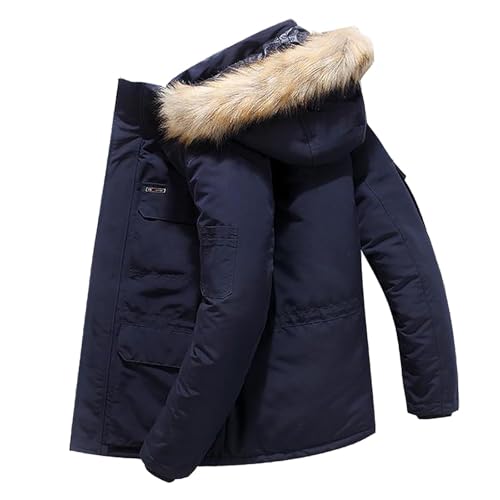 Generisch Herren Winter Parka Jacke Warm Winddicht Winterjacke Locker Große Größe Daunenjacke mit Kapuze Outdoor Freizeit Übergangsjacke Mode Schlichter Wanderjacke Bequeme Weich Pufferjacke Generisch Herren Winter Parka Jacke Warm Winddicht Winterjacke Locker Große Größe Daunenjacke mit Kapuze Outdoor Freizeit Übergangsjacke Mode Schlichter Wanderjacke Bequeme Weich Pufferjacke von Generisch
