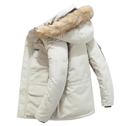 Generisch Herren Winter Parka Jacke Warm Winddicht Winterjacke Locker Große Größe Daunenjacke mit Kapuze Outdoor Freizeit Übergangsjacke Mode Schlichter Wanderjacke Bequeme Weich Pufferjacke Generisch Herren Winter Parka Jacke Warm Winddicht Winterjacke Locker Große Größe Daunenjacke mit Kapuze Outdoor Freizeit Übergangsjacke Mode Schlichter Wanderjacke Bequeme Weich Pufferjacke von Generisch