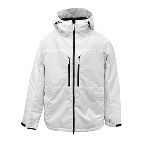 Generisch Herren Winterjacke Skijacke Warme Dicke Steppjacke Softshelljacke Reißverschluss Skijacke Mit Taschen Herren-Jacken Modisch Kapuzenjacke Softshelljacke Für Herren von Generisch
