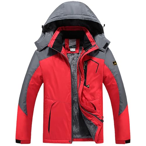Generisch Herren Winterjacke Steppjacke Streetwear Warm Bomberjacke Steppjacke Wintermantel Daunenjacke Softshell Winterjacke Herren Outdoor Jacke Softshell von Generisch