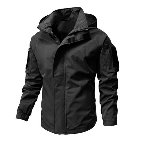Generisch Herren Winterjacke Sweatjacke Herren Mit Taschen Farbblock Herrenjacke Übergangsjacke Arbeitsjacke Winter Freizeit Herren-Jacken Langarm Bequem von Generisch