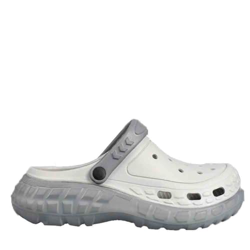 Generisch Herren zweifarbige Sportschuhe mit dicker Sohle und rutschfester Funktion für das Tragen außerhalb Baotou Strand Outdoor Sandalen (grau,40) von Generisch