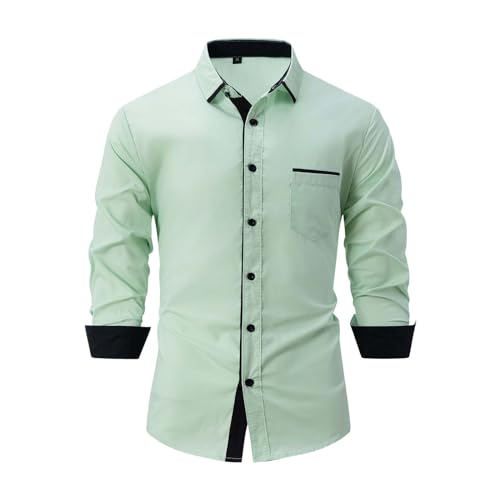 Generisch Herrenhemd Langarm,Herren Hemd Langarm Regular Fit Business Freizeithemd Stretch Einfarbig Basic Hemd Bügelleicht Button Down Hemd Herren Hemd Weiss Langarm 45/46 Lässig & sportlich Generisch Herrenhemd Langarm,Herren Hemd Langarm Regular Fit Business Freizeithemd Stretch Einfarbig Basic Hemd Bügelleicht Button Down Hemd Herren Hemd Weiss Langarm 45/46 Lässig & sportlich von Generisch